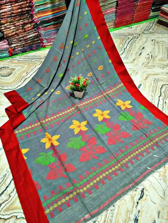 Pure  Cotton Hand Work Sharee uploaded by Maa Kali Sharee Center on 3/26/2023