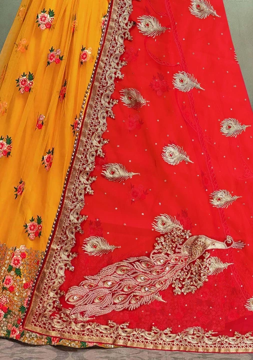 Red Net Dupatta  uploaded by business on 3/26/2023