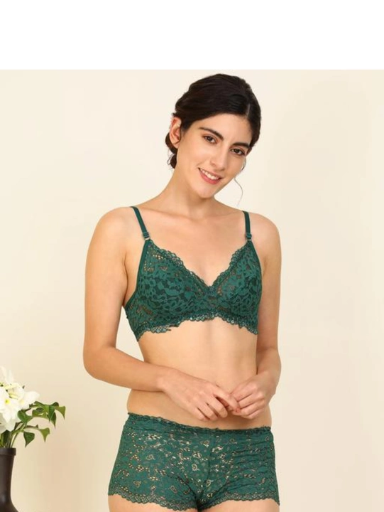 Women fancy bra panty set uploaded by Women undergarments on 5/29/2024