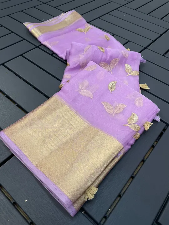 Organza saree  uploaded by Indian epic on 3/26/2023