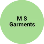 Business logo of M s garments