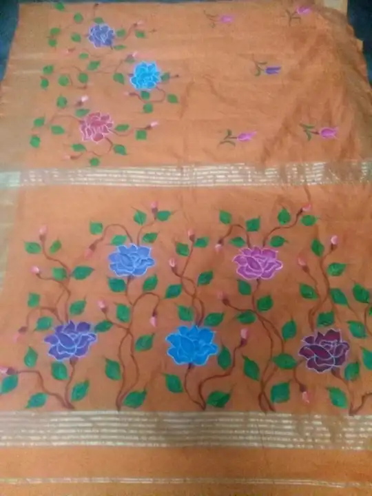 Applik printed saree uploaded by business on 3/26/2023