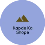 Business logo of Kapde ka shope