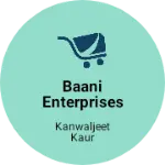 Business logo of Baani enterprises