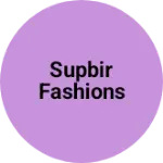 Business logo of Supbir fashions