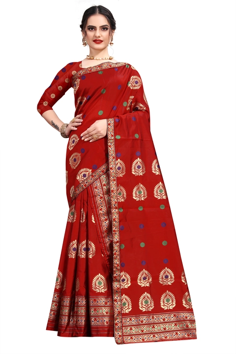 Mekhala cotton saree uploaded by KUVARBA TEXTILE on 3/27/2023