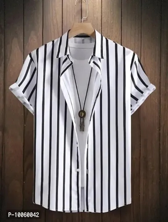 Classic Polyester Striped Casual Shirts for Men uploaded by business on 3/27/2023