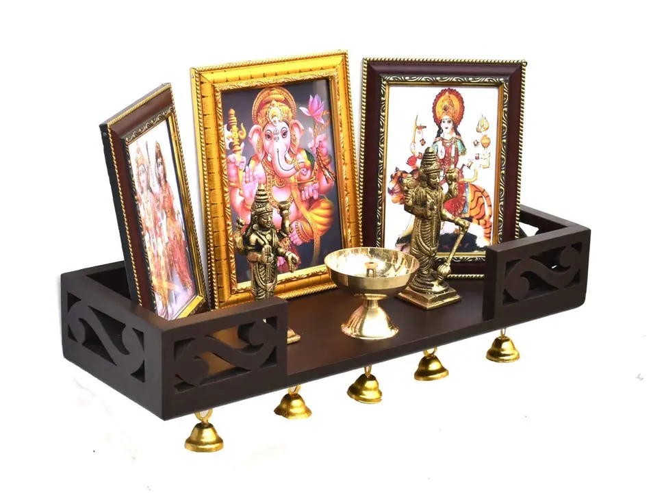 Temple Bellrack shelf Wall Mounted for home , Pooja Ghar & Living Room, Pooja Ghanti for bedroom uploaded by Zenzi Creations LLP on 3/27/2023