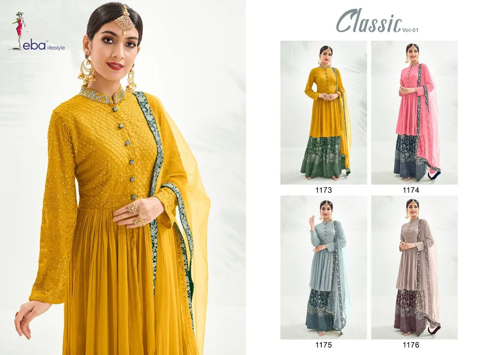*Hello Dear customer*

           Now volume 
            *Classic vol-1*
   
Febric -  
*Top -  chi uploaded by Aanvi fab on 3/27/2023