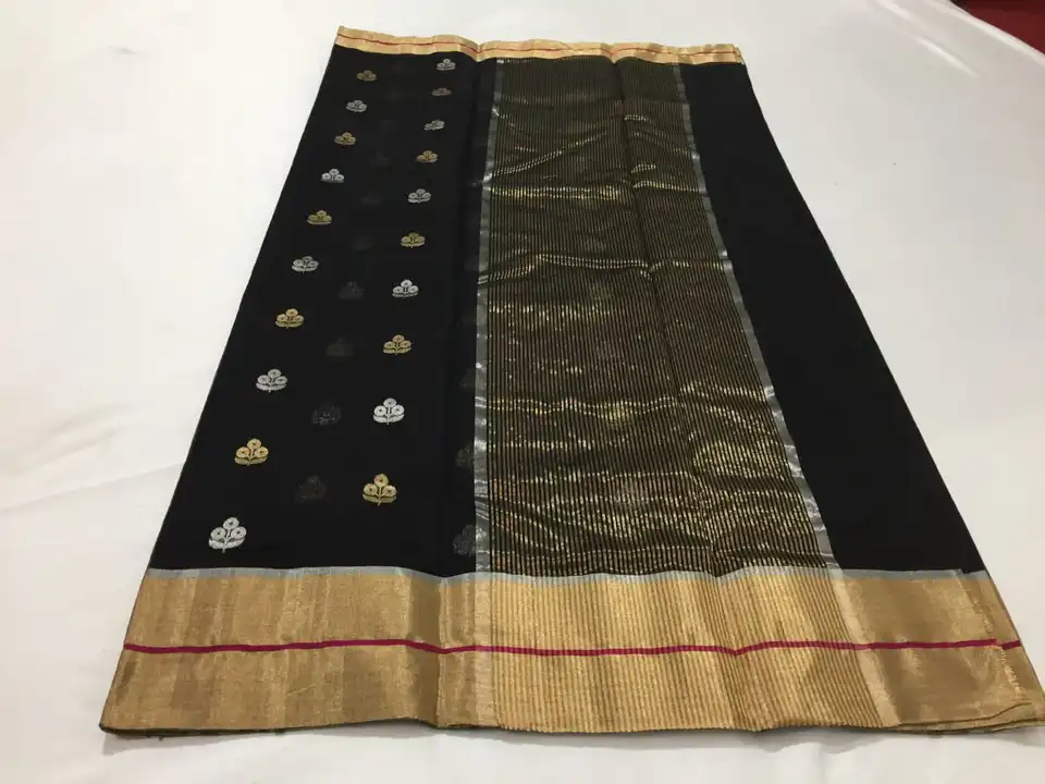 chanderi minakari masrai silk saree uploaded by Virasat kala chanderi on 3/27/2023