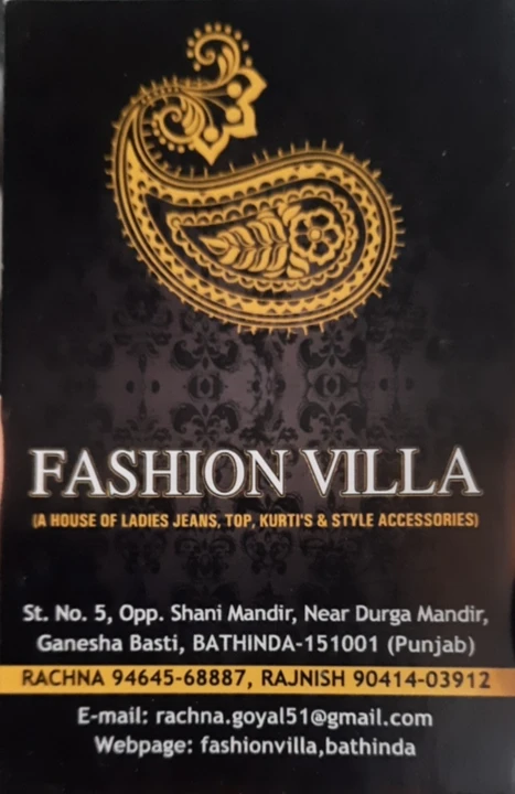 Post image Fashion Villa has updated their profile picture.