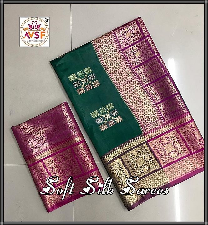 💐💐Fabric : Soft Silk Sarees with Awesome and Gorgeous Antique Finish big border uploaded by business on 7/10/2020