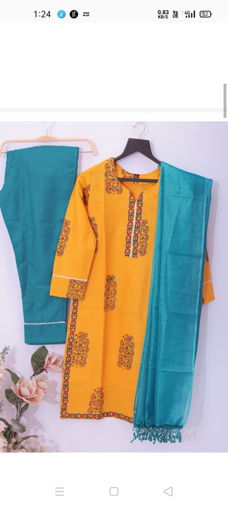Full set kurta cotton fabric uploaded by business on 3/27/2023