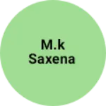 Business logo of M.k saxena
