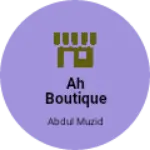 Business logo of AH BOUTIQUE