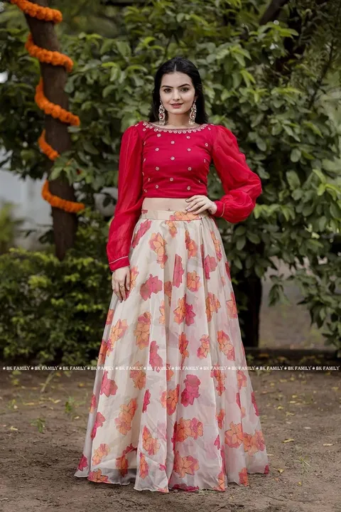 *RED LEHANGA* uploaded by FASHION VALLEY on 3/27/2023