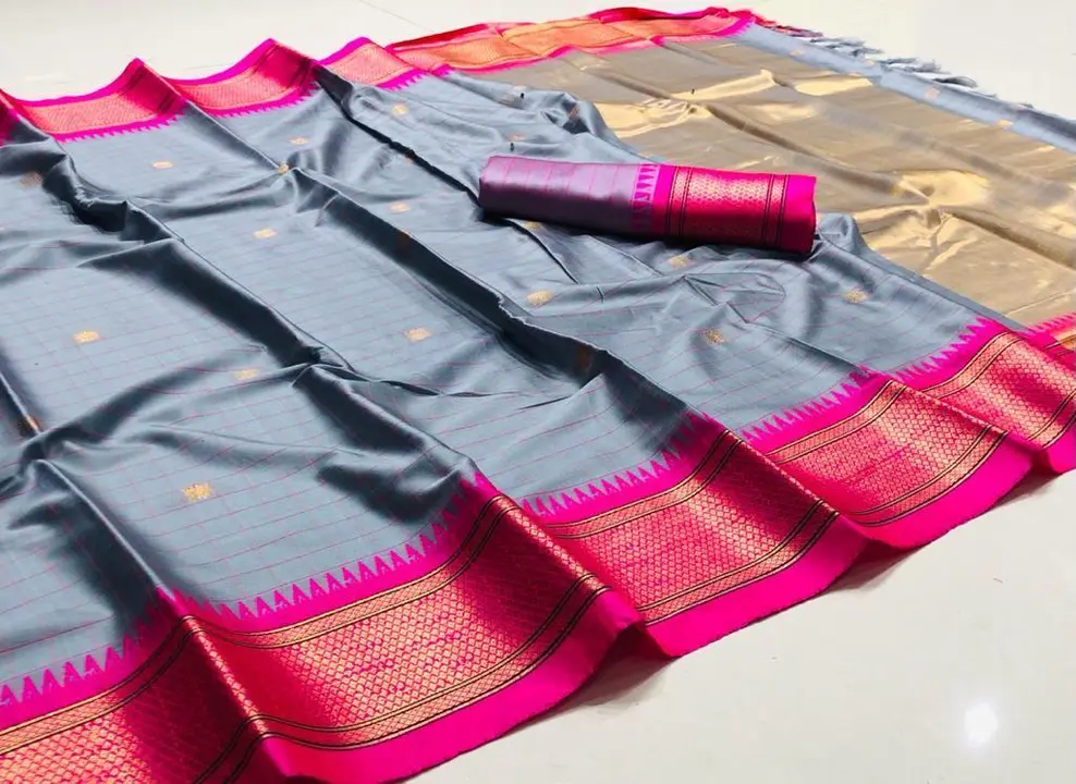 Cotton silk gold saree uploaded by VARDHAK COLLECTION  on 3/27/2023