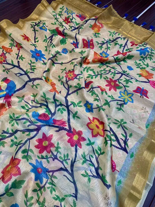 Special Tissue saree  uploaded by VARDHAK COLLECTION  on 3/27/2023