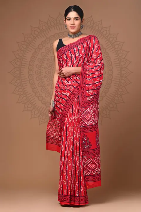 New collection of cotton saree

Cotton mulmul
Soft pure cotton mulmul *Hand* block printed saree wit uploaded by BAGRU PRINT on 3/27/2023