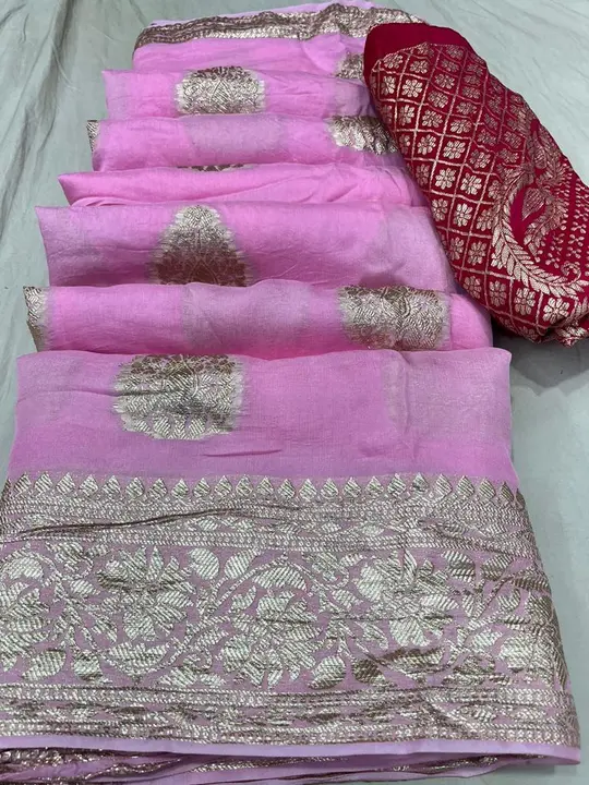 Organja saree  uploaded by Harsh creations women clothes on 5/29/2024