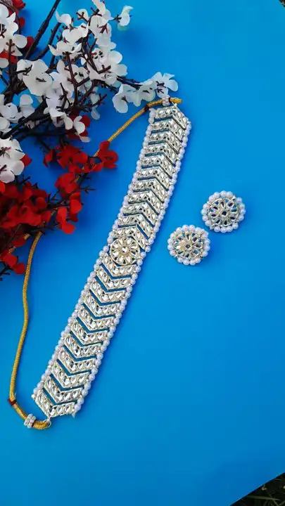 Kundan necklace set  uploaded by Sb designs on 3/27/2023