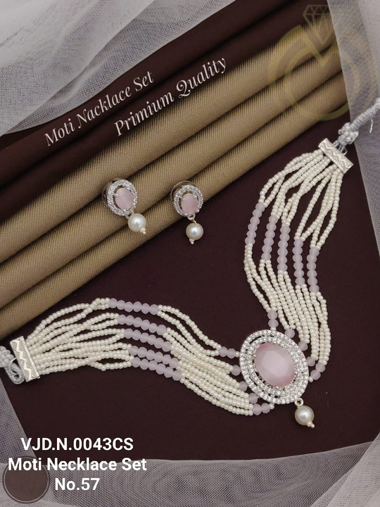 AD and Moti  Necklace  uploaded by V J Jewellers on 3/27/2023