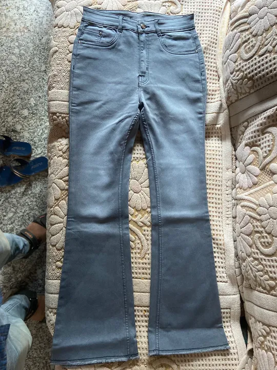 Bellbottom denim jeans  uploaded by Maya trends on 3/27/2023
