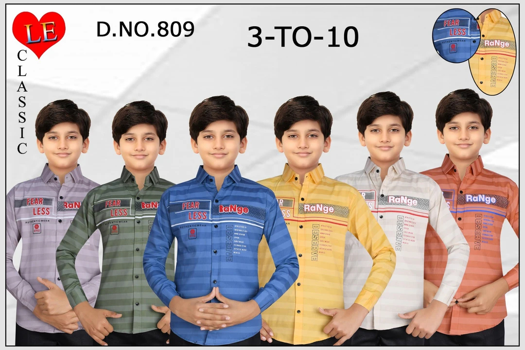 Kids full shirts printed uploaded by Ayat collection on 5/28/2024