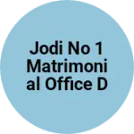 Business logo of Jodi no 1 matrimonial office davanagere