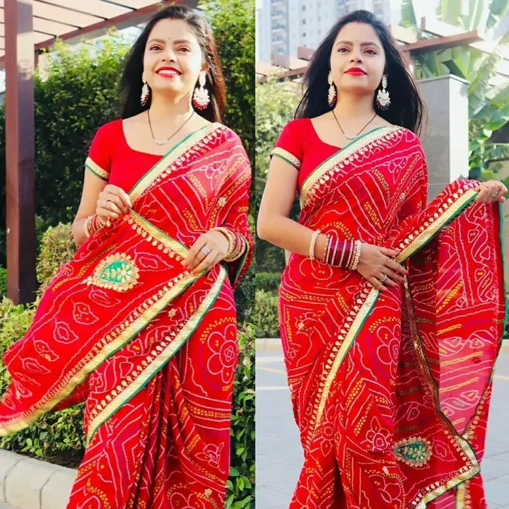 🥻🥻🥻🥻🥻
New special dhmaka 
👉 pure semi moss saree
👉 same fabric blouse 👉 beautiful hand gotta uploaded by Insta id - neelam_creation07  on 3/27/2023