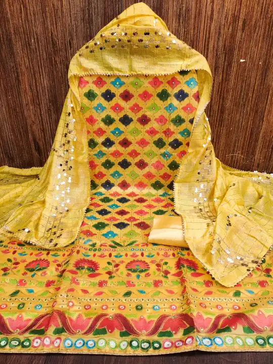 *Exclusive Dress Material Suit  For Women*
💃🏿💃🏿💃🏿💃🏿💃🏿💃🏿

Top Fabrics:-  *BHAGALPOORI  PR uploaded by SHIVA ENTERPRISE on 3/27/2023