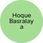 Business logo of HOQUE BASRALAYA
