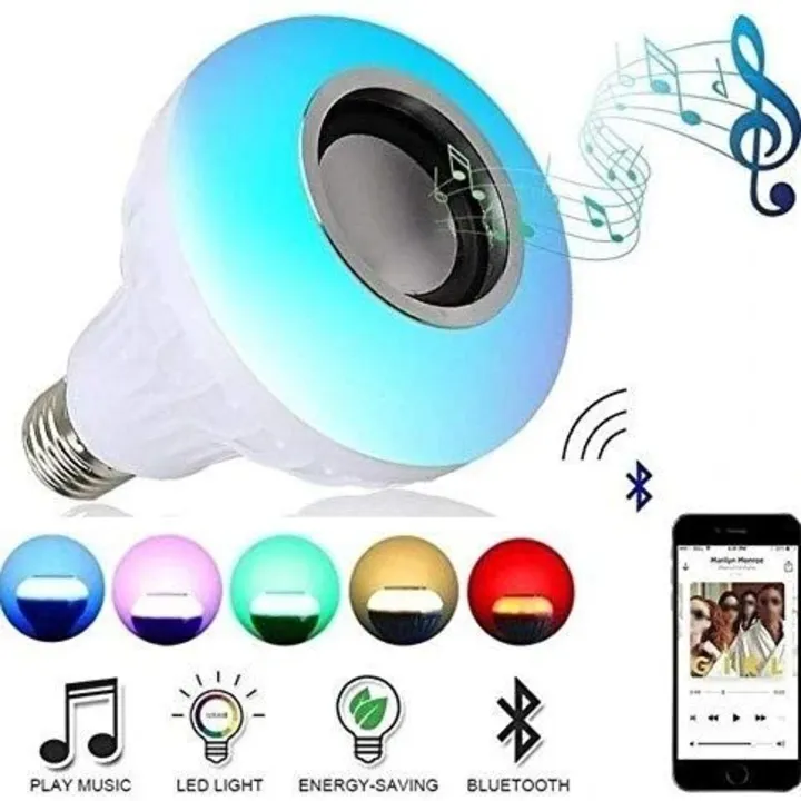 LED bulb with bluetooth speaker uploaded by GM Enterprises on 3/27/2023