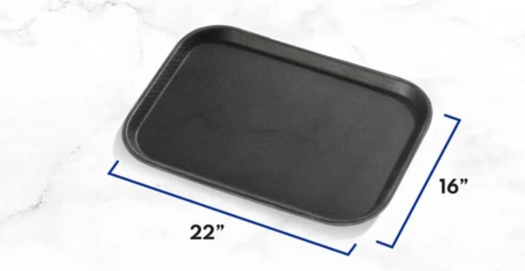 Black rectangle Tray  uploaded by business on 3/27/2023