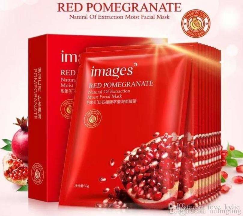 Red Pomegranate Moist Facial Sheet Mask by Images. Suitable for all skin types. It has strong moistu uploaded by XENITH D UTH WORLD on 3/1/2021