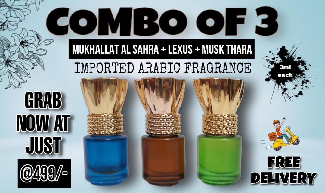 Imported Arabic Attar MUKHALLAT AL SAHRA, LEXUS, MUSK THARA  uploaded by Dubai Fragrance on 3/28/2023