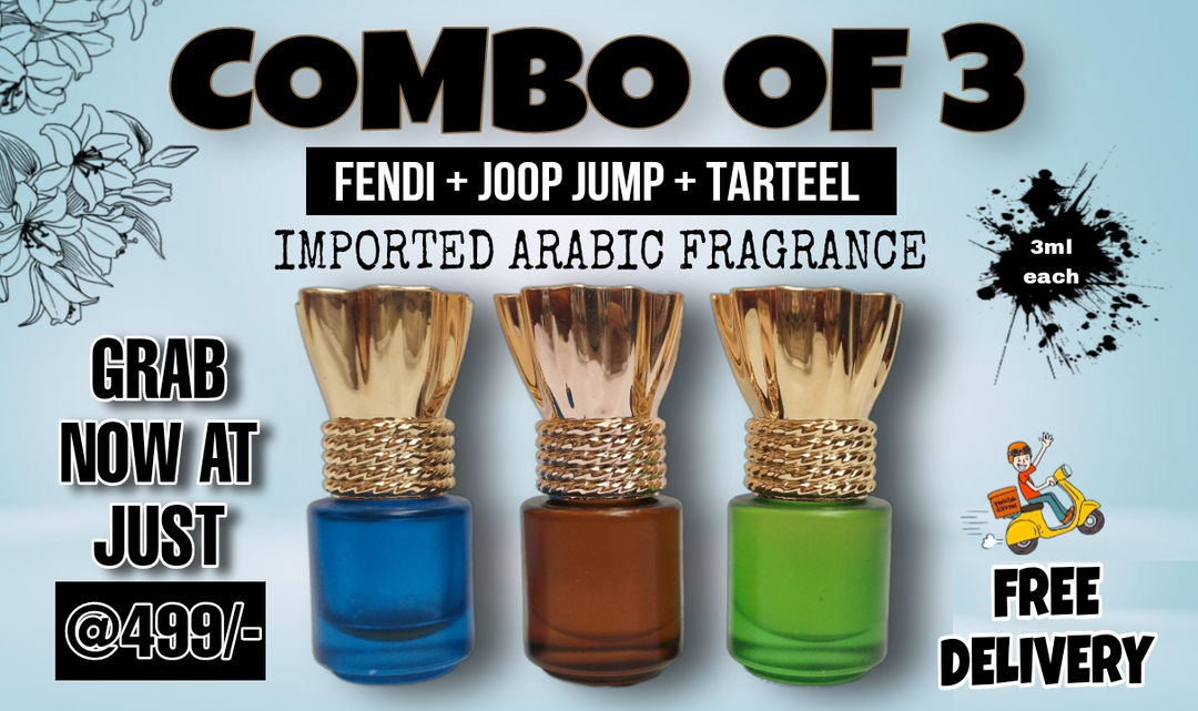 Imported Arabic Attar FENDI, JOOP JUMP, TARTEEL  uploaded by Dubai Fragrance on 3/28/2023