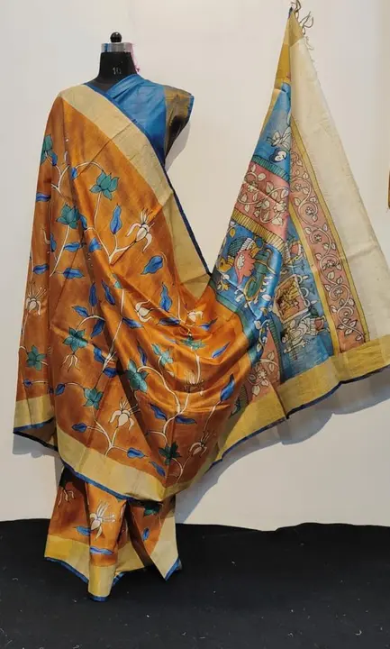 Pure Jari tussar saree uploaded by business on 3/28/2023