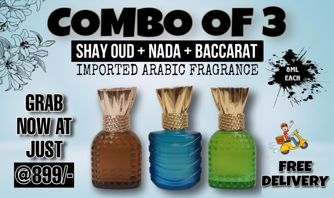 Combo of 3 imported Attar SHAY OUD+ NADA + BACCARAT  uploaded by Dubai Fragrance on 3/28/2023