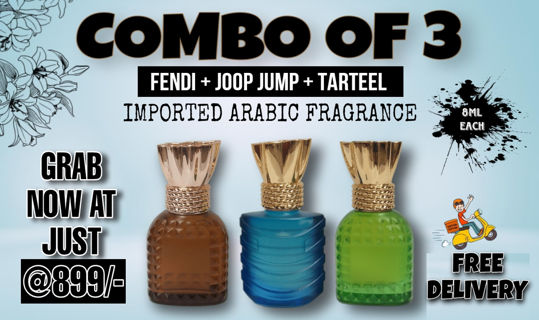 Combo of 3 imported Attar FENDI+ JOOP JUMP + TARTEEL  uploaded by Dubai Fragrance on 3/28/2023