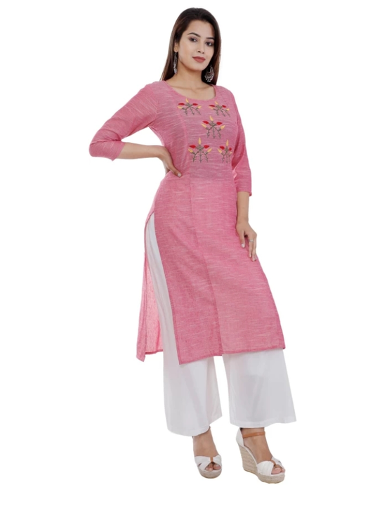 100% cotton kurti with palazzo set  uploaded by Jaipuriya febric on 3/28/2023