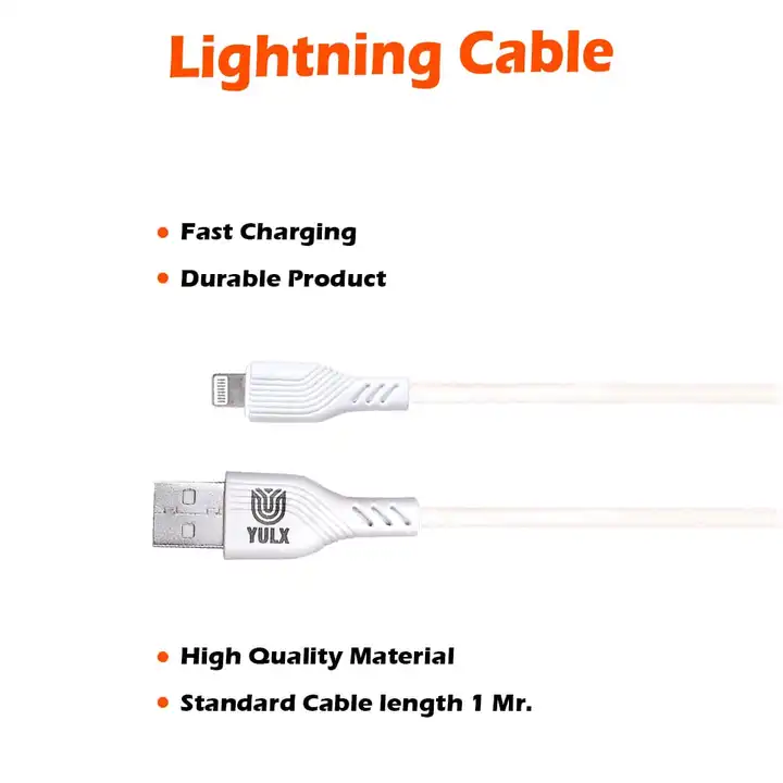 YULX LIGHTNING 2.4A DATA CABLE  uploaded by YULX INDIA  on 3/28/2023
