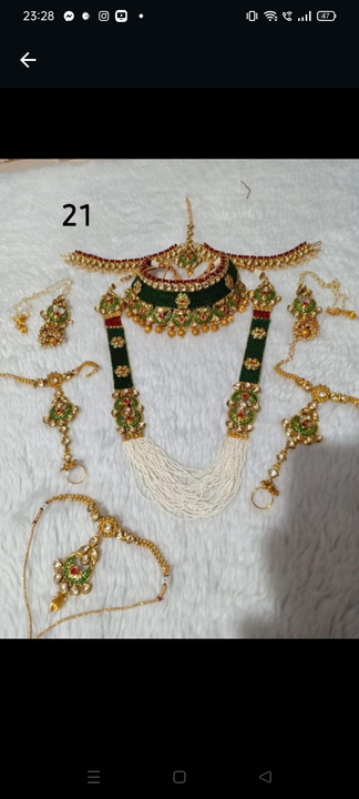 Braidal jewelry  uploaded by Radhe creation on 3/28/2023