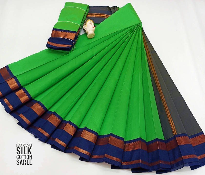 Korvai Silk Cotton Saree uploaded by business on 3/28/2023