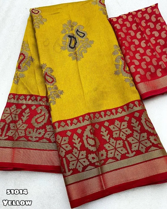Chiffon brass printed sarees uploaded by Meena textiles mart on 3/28/2023