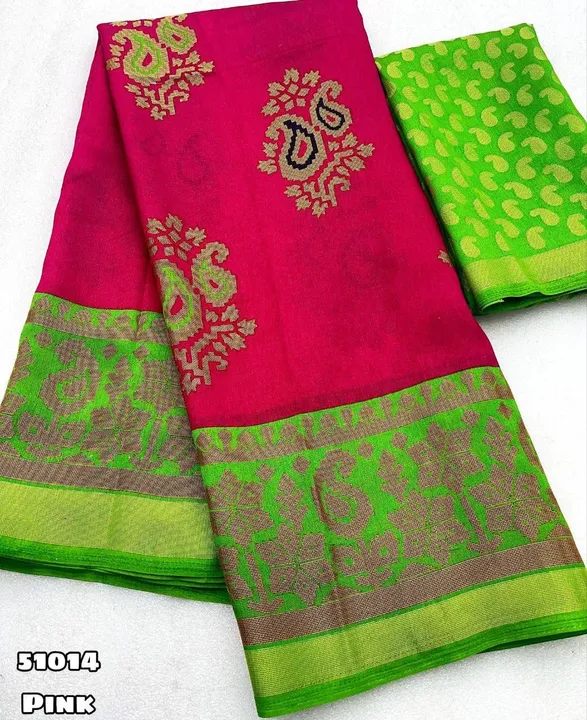 Chiffon brass printed sarees uploaded by Meena textiles mart on 3/28/2023