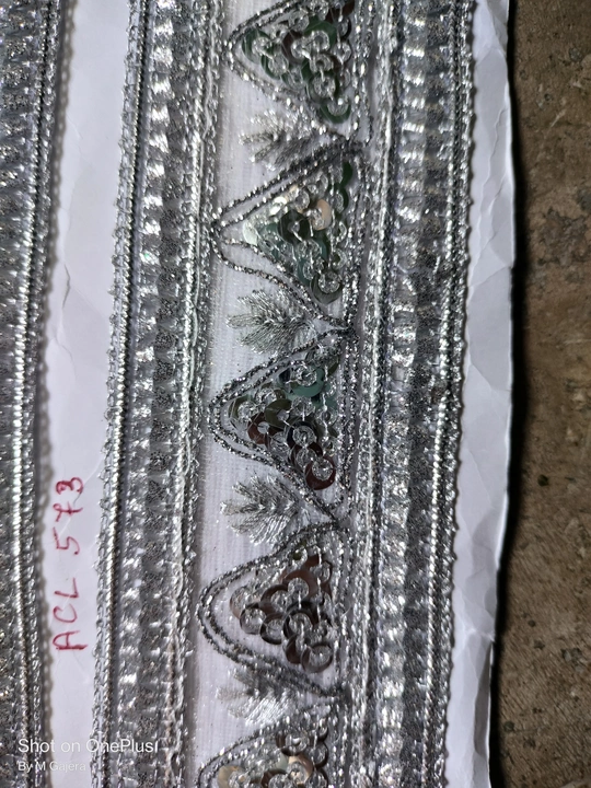 Fancy lace silver colour  uploaded by Shreeji fashion on 3/28/2023