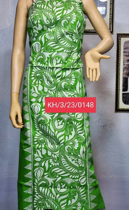 PURE COTTON KANTHASTITCH DRESS MATERIAL uploaded by 𝐈𝐂𝐂𝐇𝐄 𝐏𝐔𝐑𝐎𝐍 𝐒𝐀𝐑𝐄𝐄 𝐒𝐀𝐌𝐁𝐇𝐀𝐑 on 3/28/2023