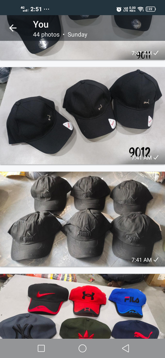 Black cotton cap  uploaded by Kinjal Hosiery on 3/28/2023