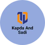Business logo of Kapda and Sadi